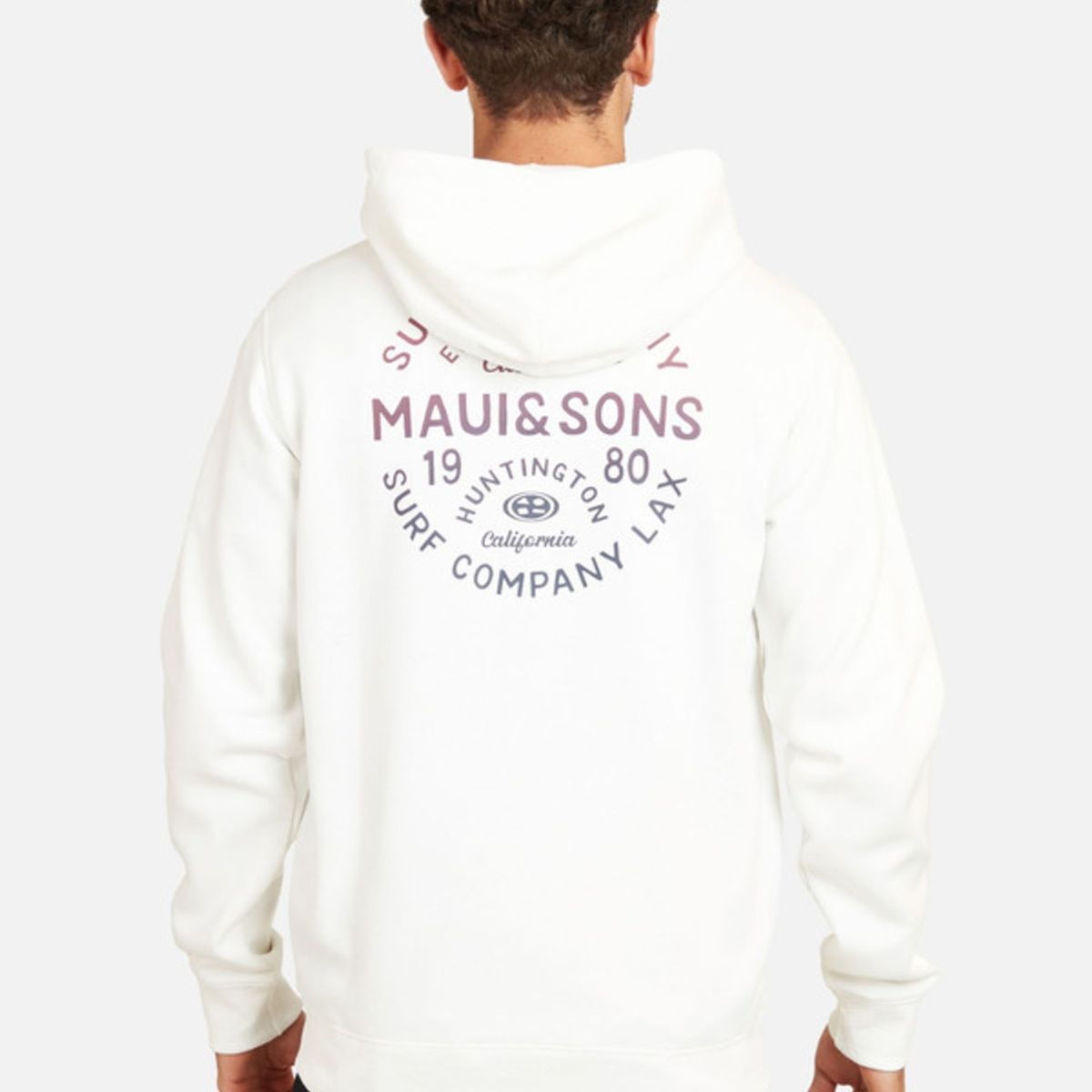 MAUI AND SONS - Poleron Ltrs Unt Hombre Blanco