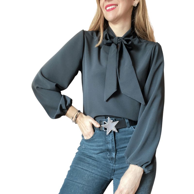 ME MATO TIENDA - Blusa mujer negra tienda Me Mato