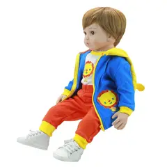 DANWEILE - 60CM - muñeca reborn niño de pelo corto - ojos azules