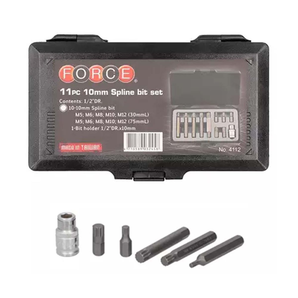 FORCE - Juego de Puntas Imbus Force M5 - M12 - 11 Piezas