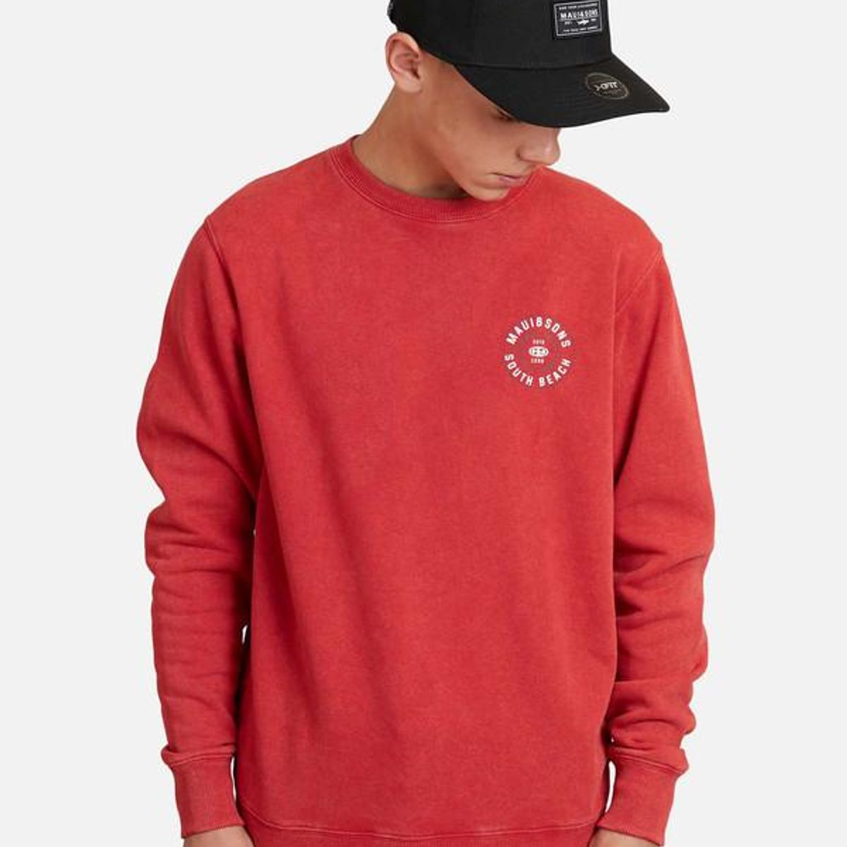 MAUI AND SONS - Poleron South Beach Yng Juvenil Hombre Rojo