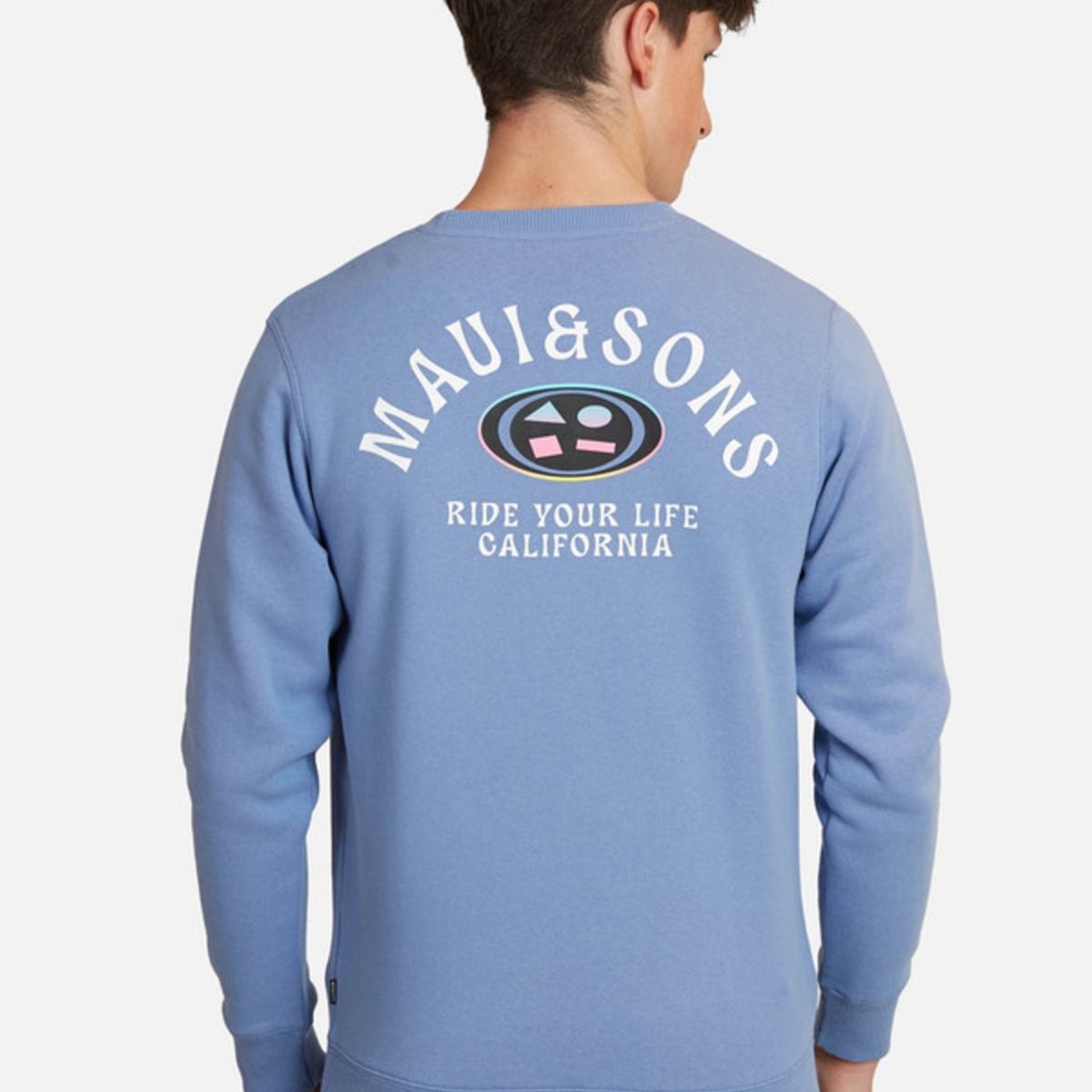 MAUI AND SONS - Poleron Logo Lights Rnd Yng Juvenil Hombre Morado