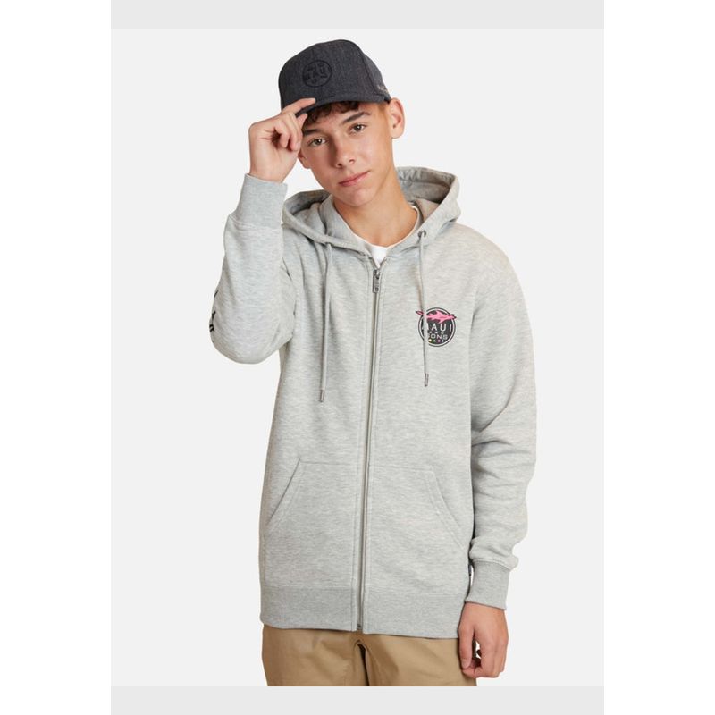 MAUI AND SONS - Poleron Clasic Shhark Juvenil Hombre Gris