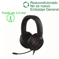 RAZER - Gamer Audífonos Kraken X 3.5mm ReacondicionadoSemi Nuevo-Negro