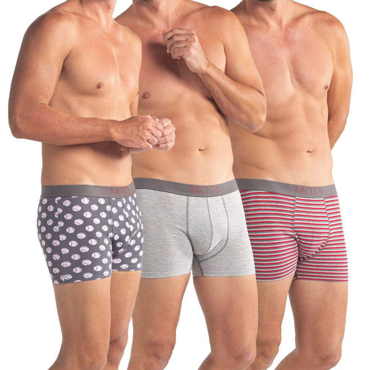 MOTA - Bóxer medio algodón pack x 3 mota mt4269.