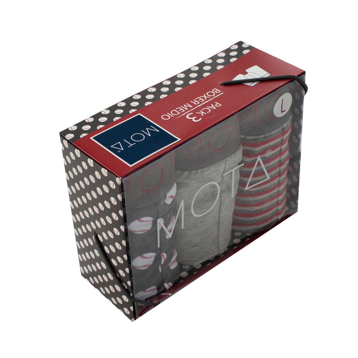 MOTA - Bóxer medio algodón pack x 3 mota mt4269.