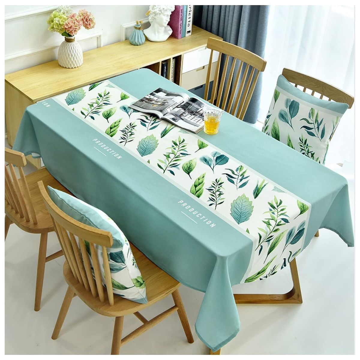 COMPRAPO - Mantel Antimanchas Mod. Jardín Botánico 140 X 220 Cm Rectangular