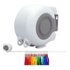 GENERICO - Tendedero Retractil Colgador Ropa Pared Doble Linea 13m