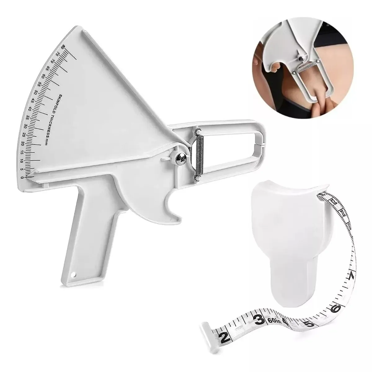 KUANGYE - Caliper Medidor De Grasa Corporal Adipometro Cinta Métrica