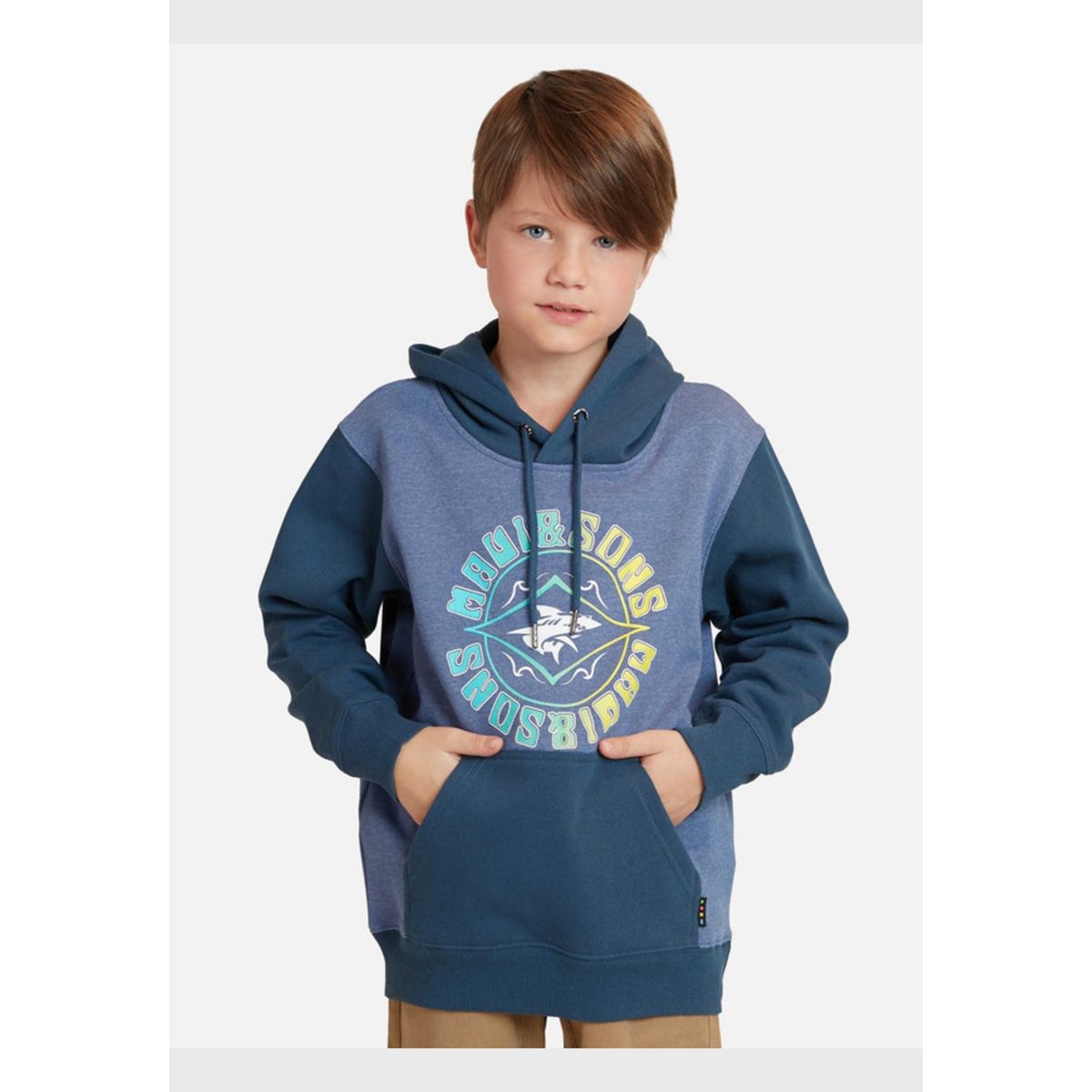 MAUI AND SONS - Poleron Maui Comp X Niño Azul