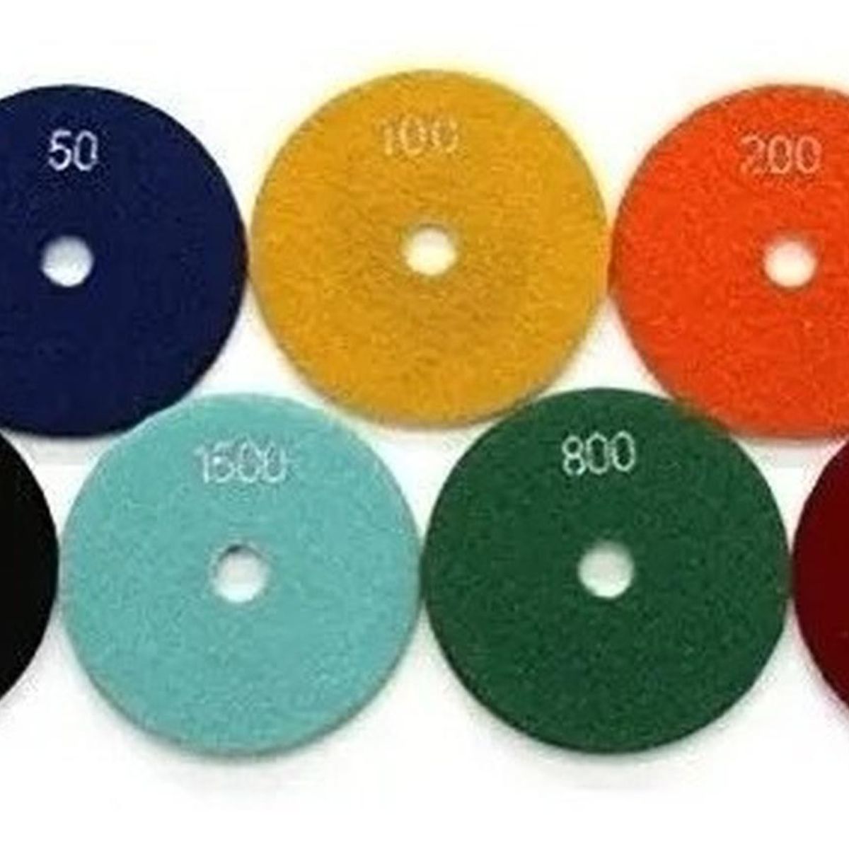 GENERICO - Pack 7 Disco Almohadillas Lijado Pulido Recina Marmol Cuarzo