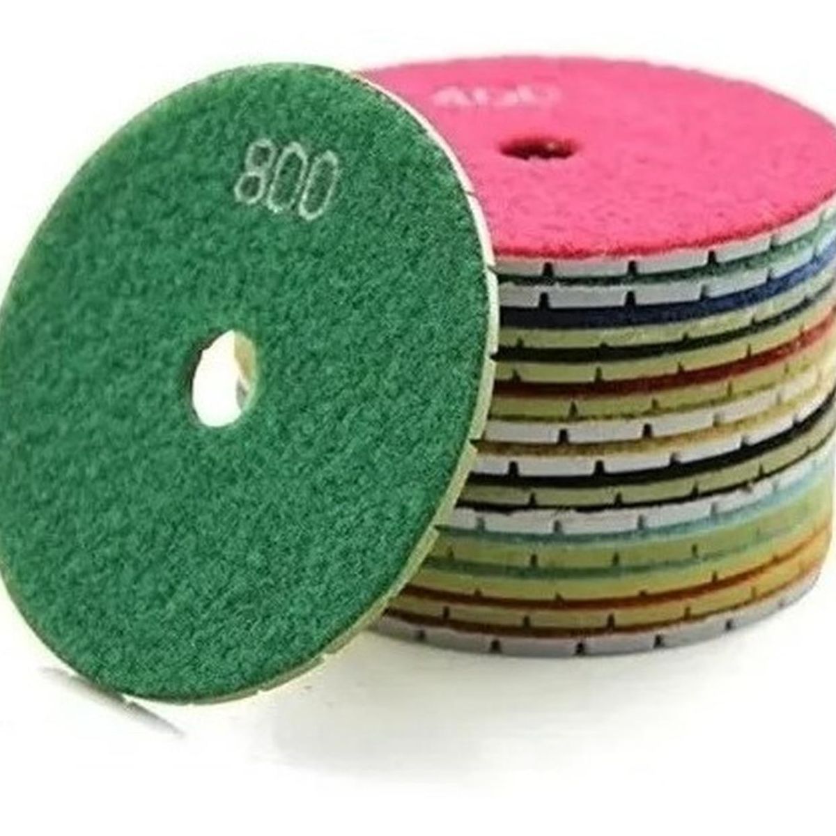 GENERICO - Pack 7 Disco Almohadillas Lijado Pulido Recina Marmol Cuarzo