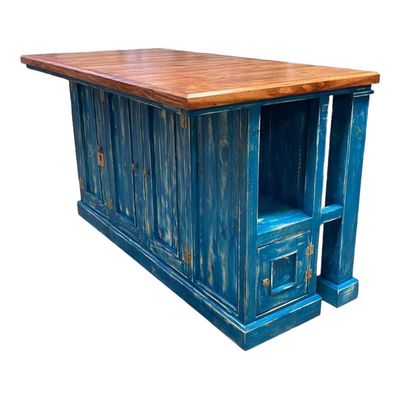 Imagen 2 del producto ISLA RUSTICA AZUL PROFUNDO DECAPADO