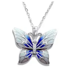 ARANY JOYAS - Collar Plata Mariposa Celeste