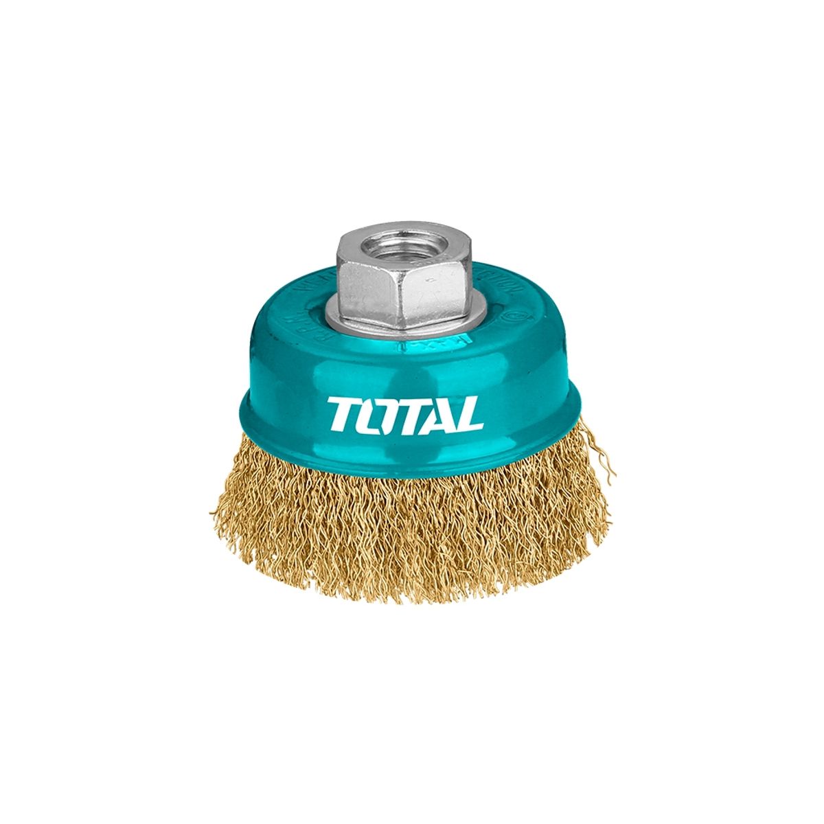 TOTAL TOOLS - Grata Escobilla Copa Acero Rizado 4 Pulgadas 100mm TOTAL