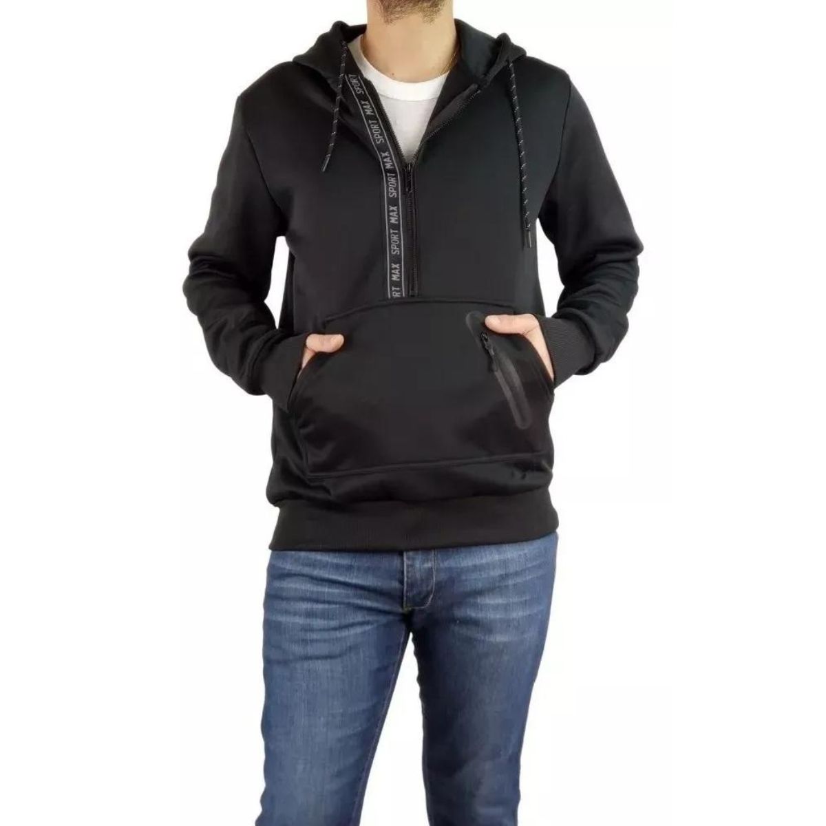 LOOK SHOP - Poleron Algodón Hombre Invierno Forro Polar 014