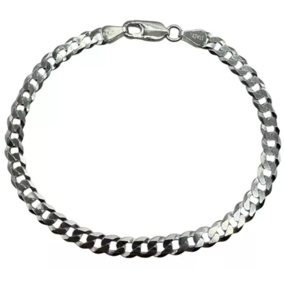GENERICO - Pulsera Grumet Hombre Plata Italiana 925 - 20,5 cm