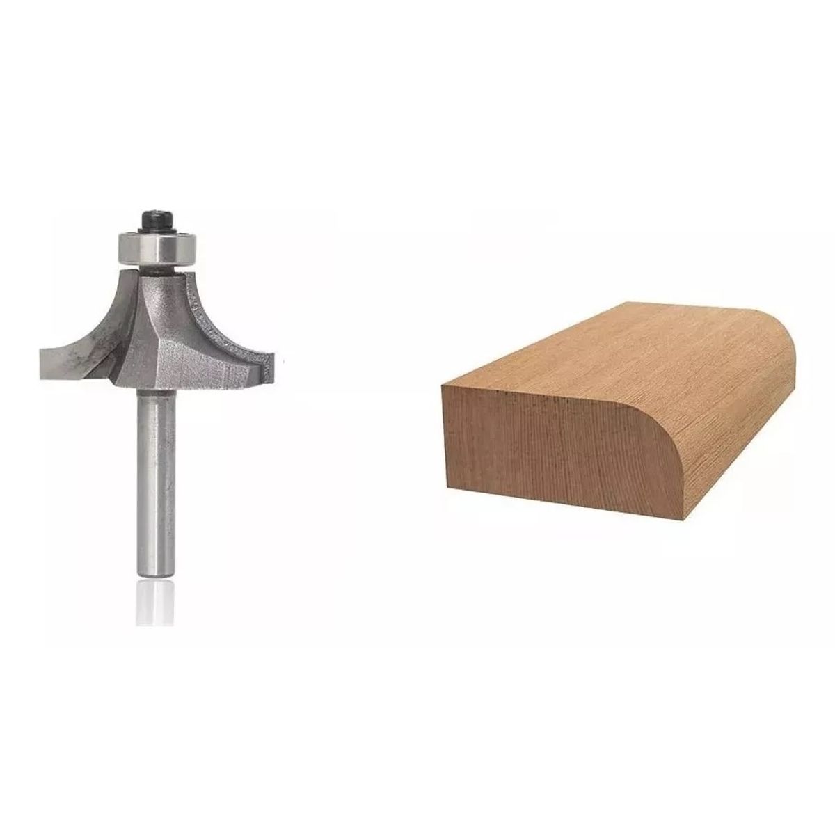 GENERICO - Fresa Madera Cuarto Rodon ¼ X 6 mm