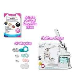 AMERICAN CRAFTS - Maquina De Chapitas Button Press insumos K63
