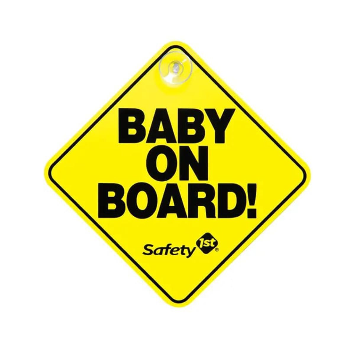 SAFETY 1ST - LETRERO BABY ON BOARD AMARILLO