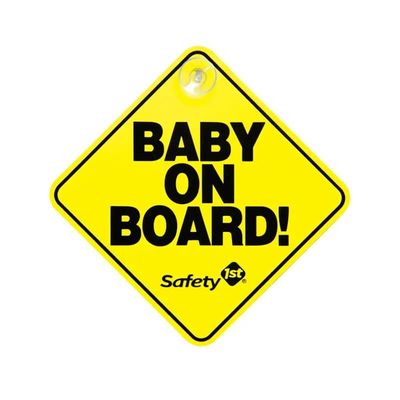 Imagen 2 del producto LETRERO BABY ON BOARD AMARILLO