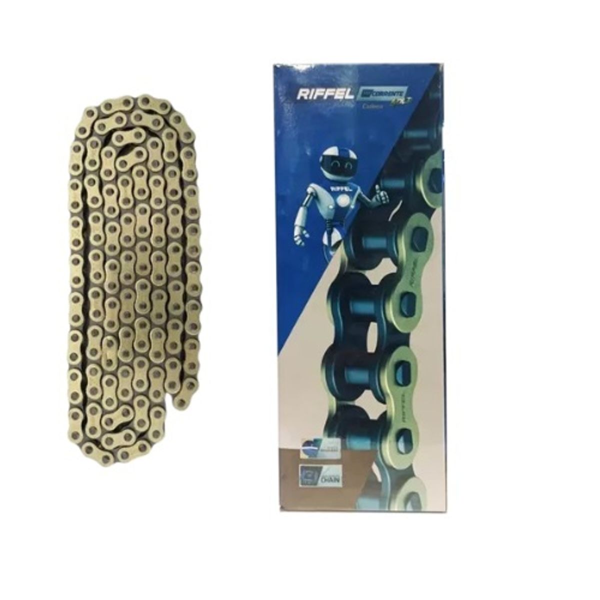 GENERICO - Cadena Reforzada 428 x 140 Dorada Riffel