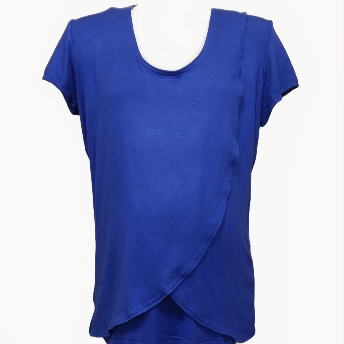 DMOM - Polera Maternal y Lactancia en Capas color Azulino