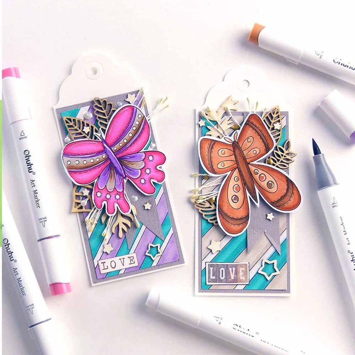 OHUHU - Ohuhu 48 Marcadores De Alcohol  + 1 Blender. Pincel&fina