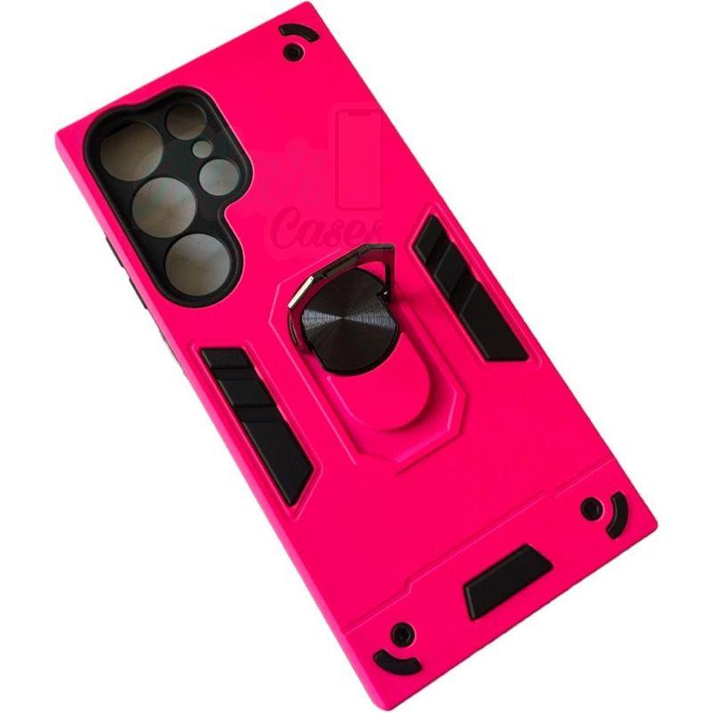 GENERICO - Carcasa Para Samsung S23 Ultra Anti Golpes Anillo Fucsia