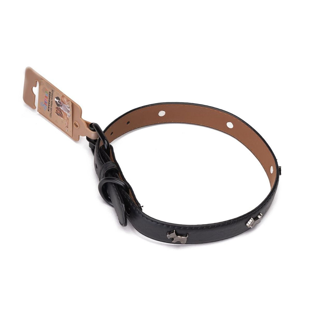 CHINITOWN - Collar Liso Negro Chinitown