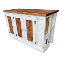 ISLA RUSTICA BLANCO DEC Y NOGAL AMERICANO