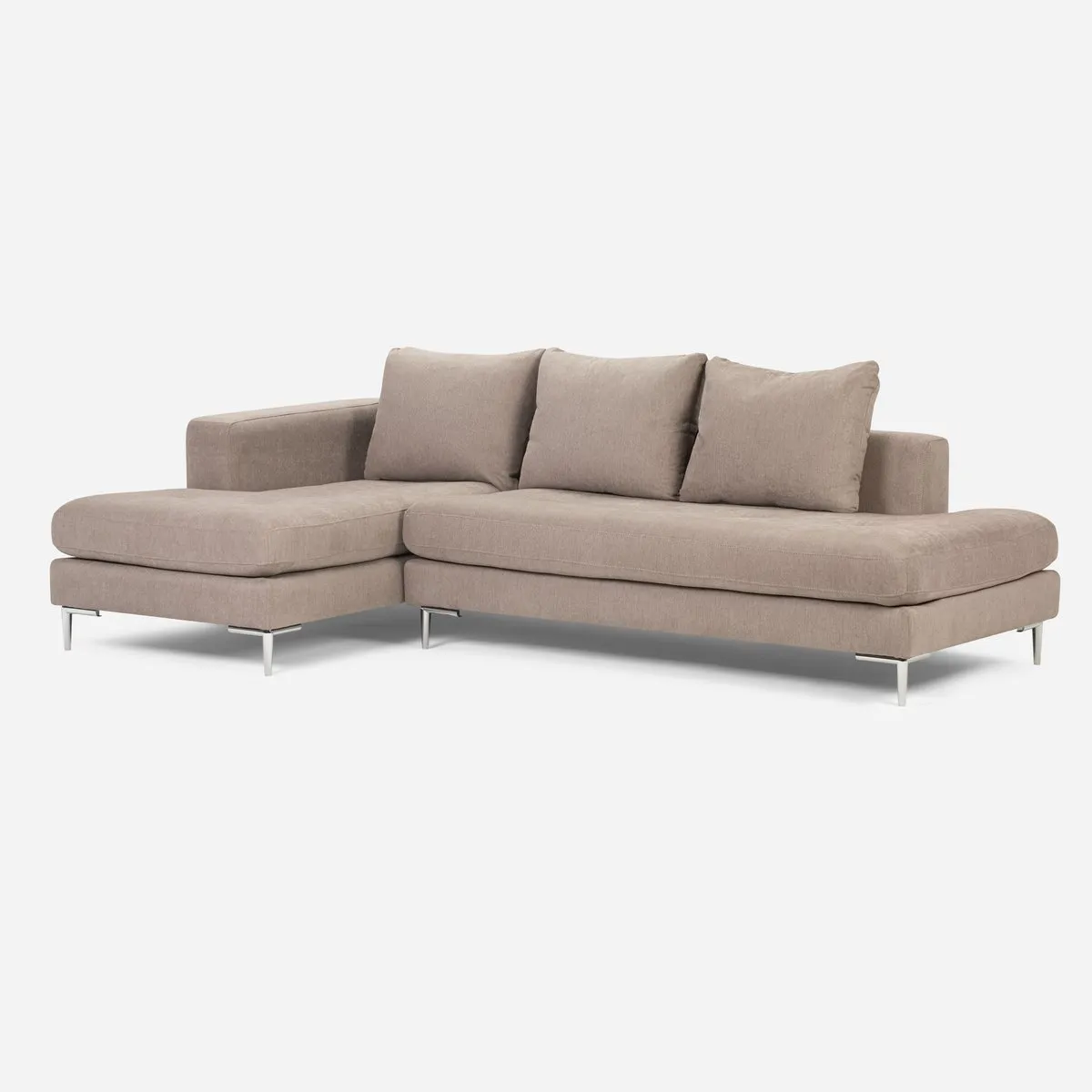 ROSEN - Sofá Seccional Rosen Panamá Izquierdo Tela Visón