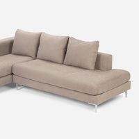 Sofá Seccional Panamá Izquierdo Tela Visón