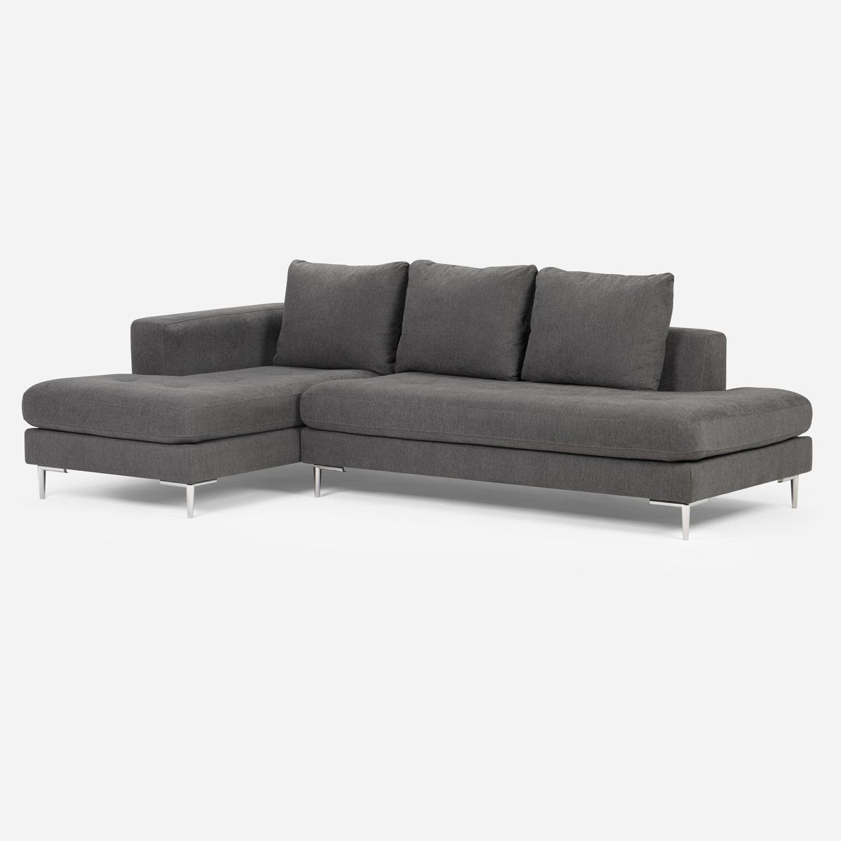 ROSEN - Sofá Seccional Rosen Panamá Izquierdo Tela Gris