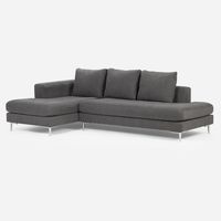 Sofá Seccional Panamá Izquierdo Tela Gris