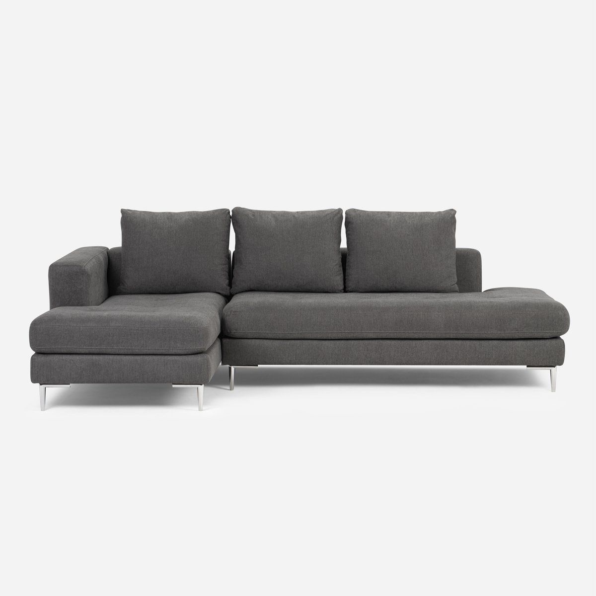 ROSEN - Sofá Seccional Rosen Panamá Izquierdo Tela Gris