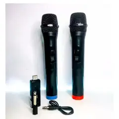 GENERICO - 2 Microfono Karaoke Par De Micrófono Inalámbrico Vmic-v16u-2
