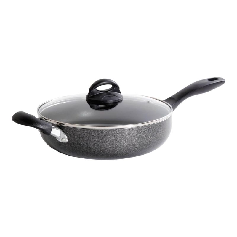 OSTER - Sartén Wok con tapa y manilla antiadherente 26 cm Oster