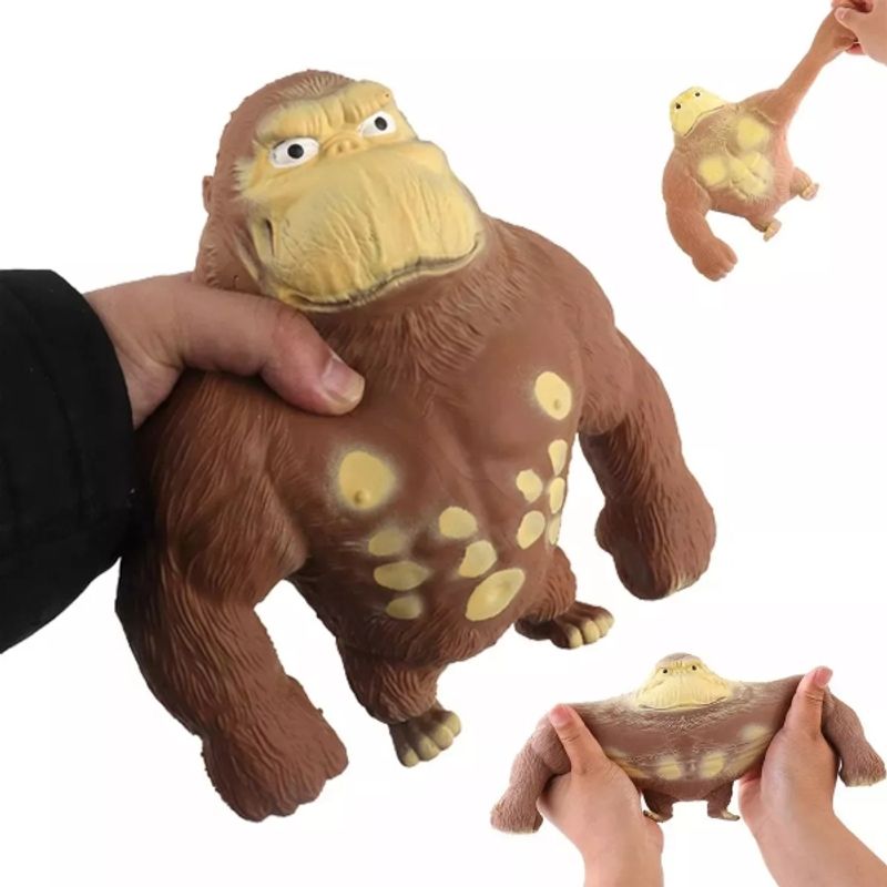 GENERICO - Juguete Antiestrés Squishy Gorila Mediano 600 G