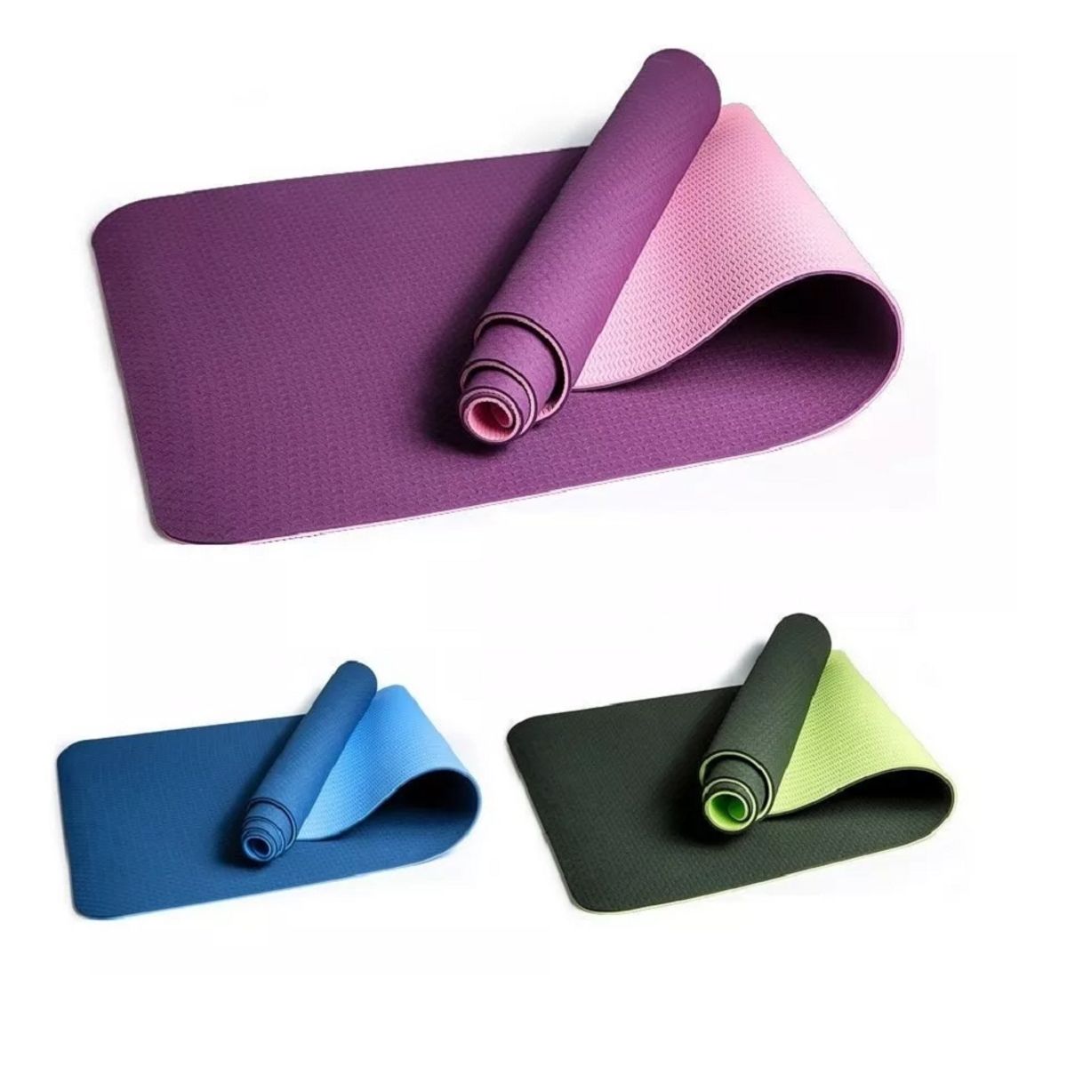 CRUSEC - Mat Alfombra De Yoga Tpe 8mm Doble