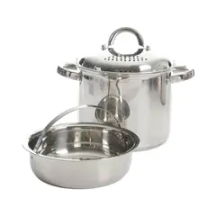 OSTER - Olla para pasta c/ colador y vaporera acero inoxidable
