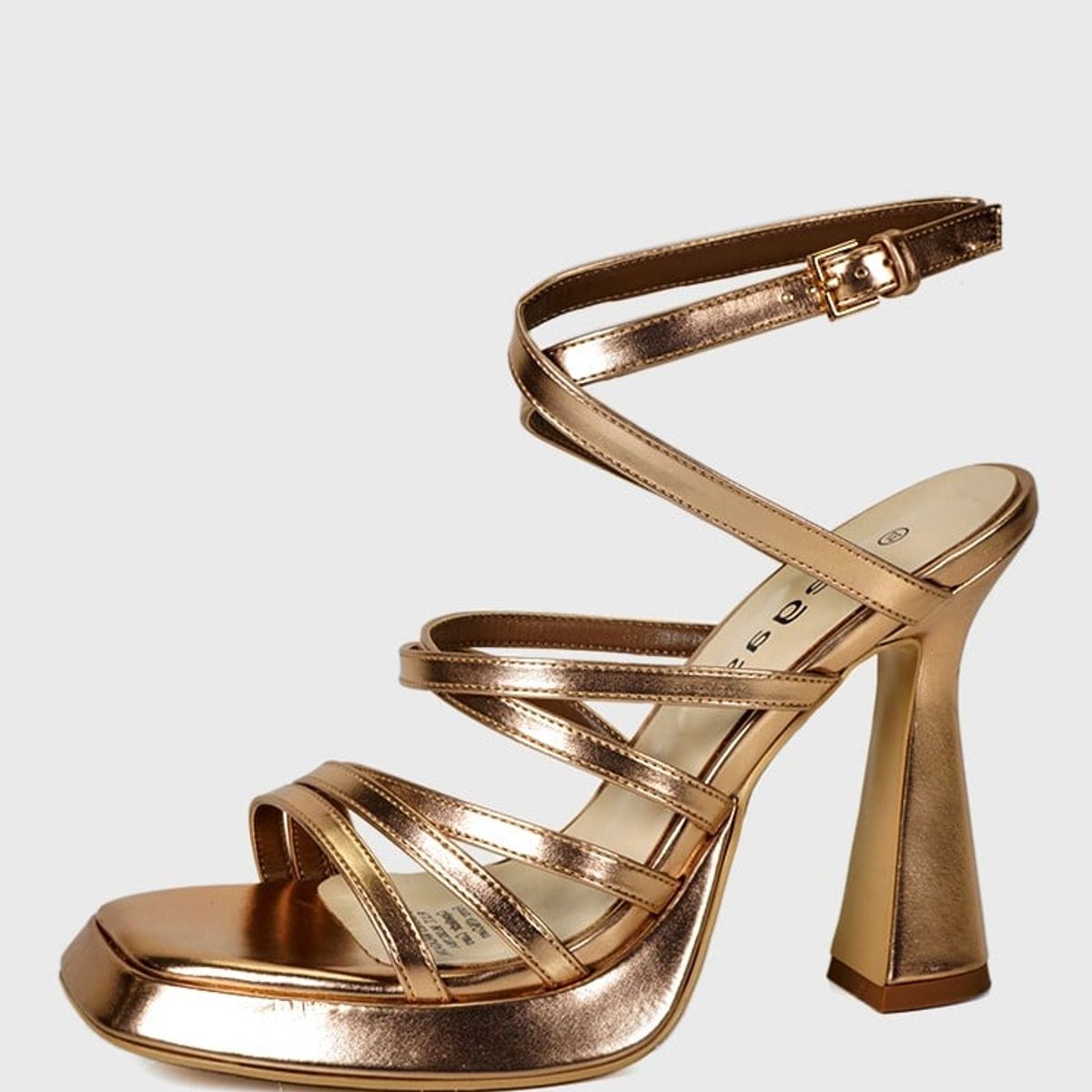 DEGAS - Sandalia Cuero Damila Dorado DEGAS