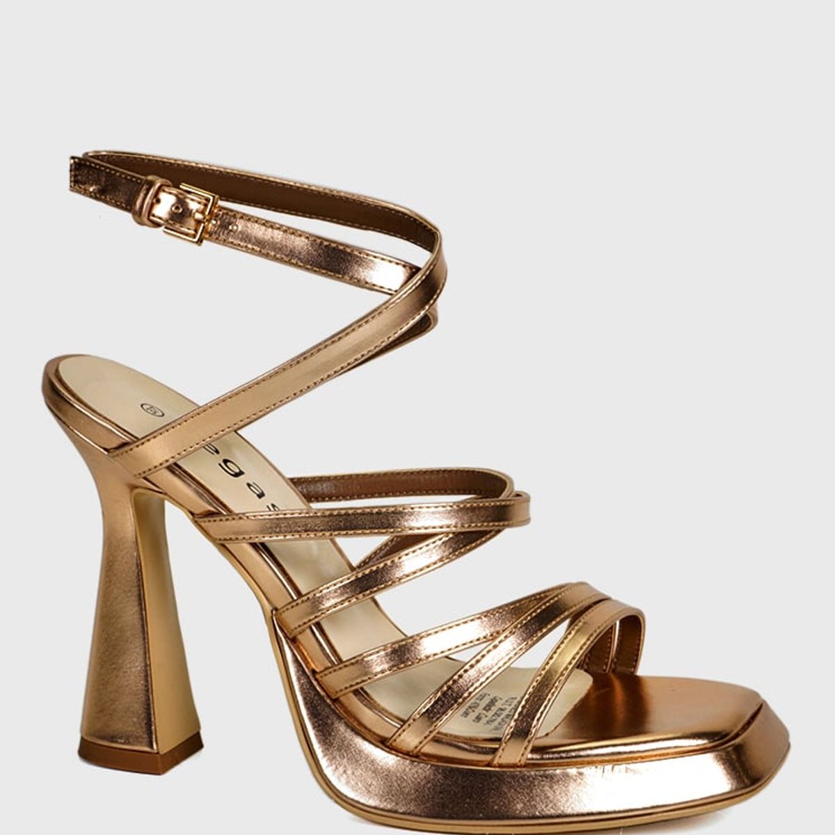 DEGAS - Sandalia Cuero Damila Dorado DEGAS