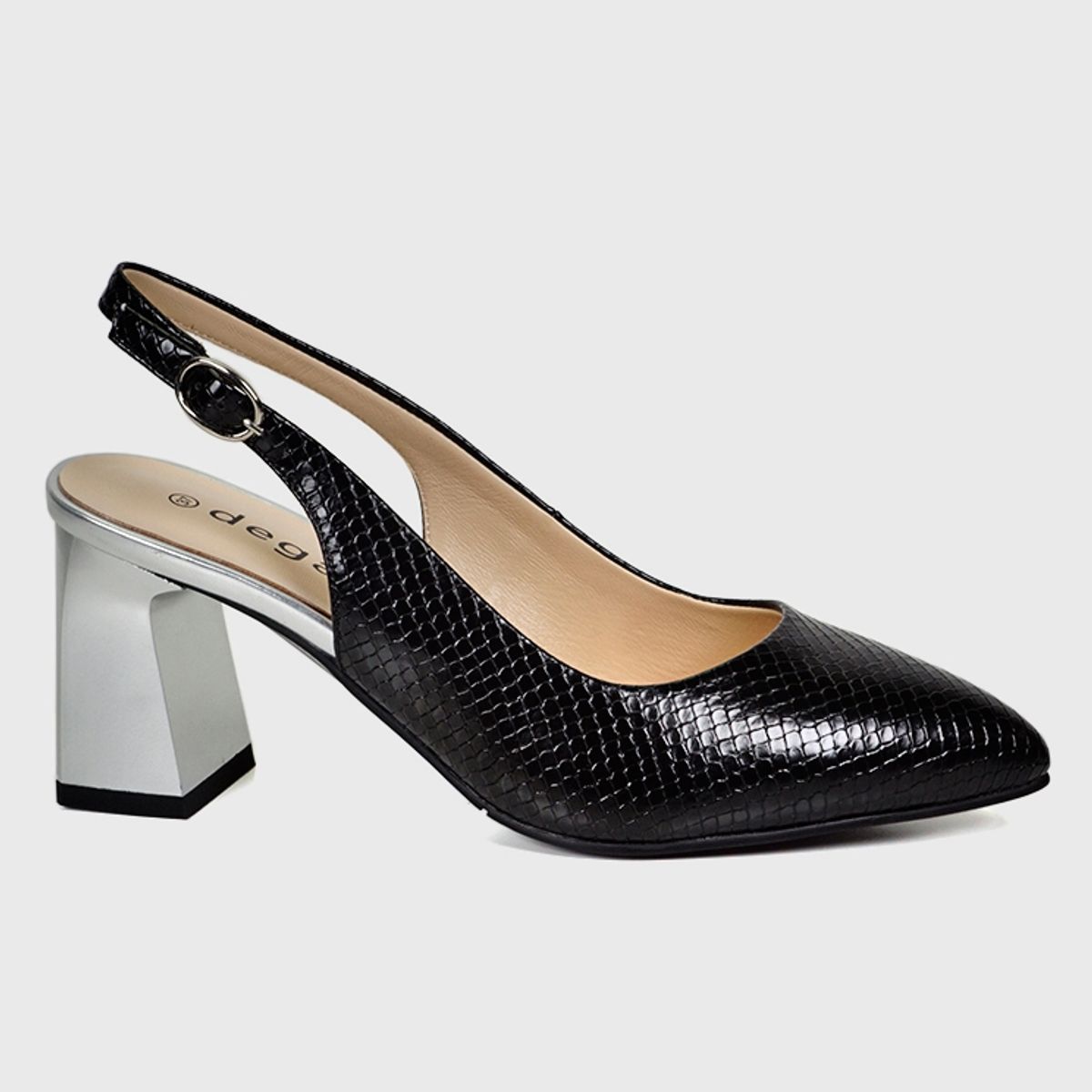 DEGAS - Zapato Cuero Glannis Negro DEGAS