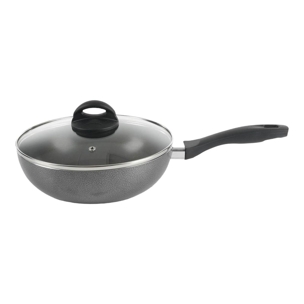 OSTER - Sartén Wok con tapa antiadherente 24 cm Clairborne Oster