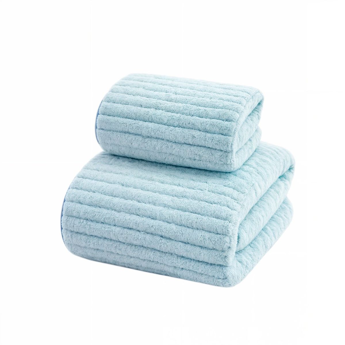 GENERICO - toallas de baño toalla de mano microfibra 35x75cm AZUL CLARO
