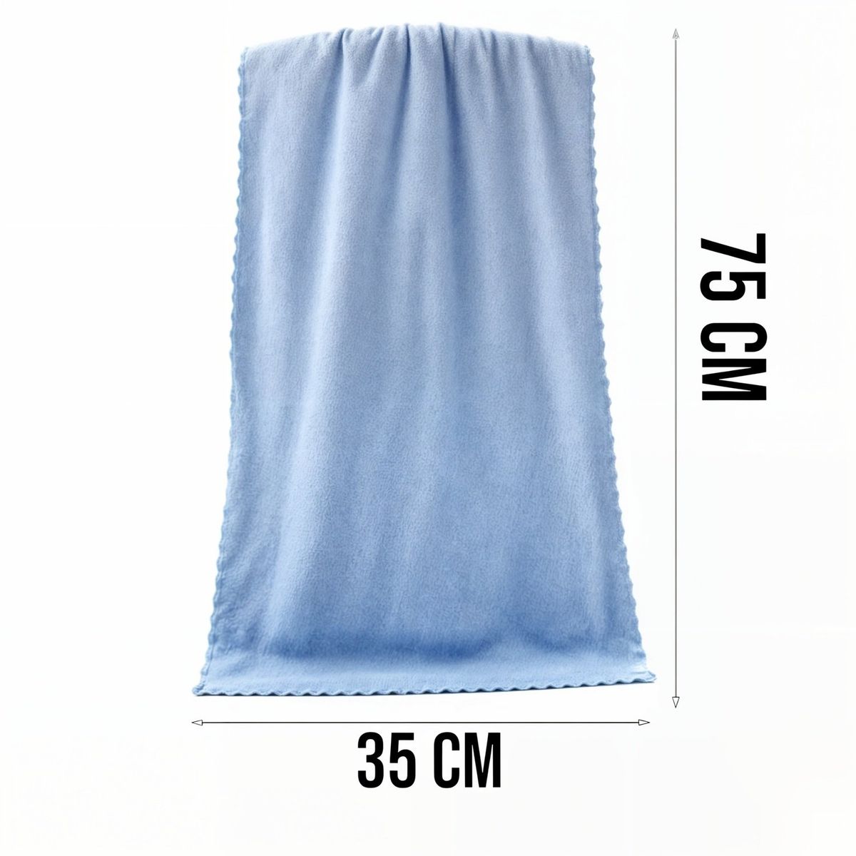 GENERICO - toallas de baño toalla de mano microfibra 35x75cm SALMON