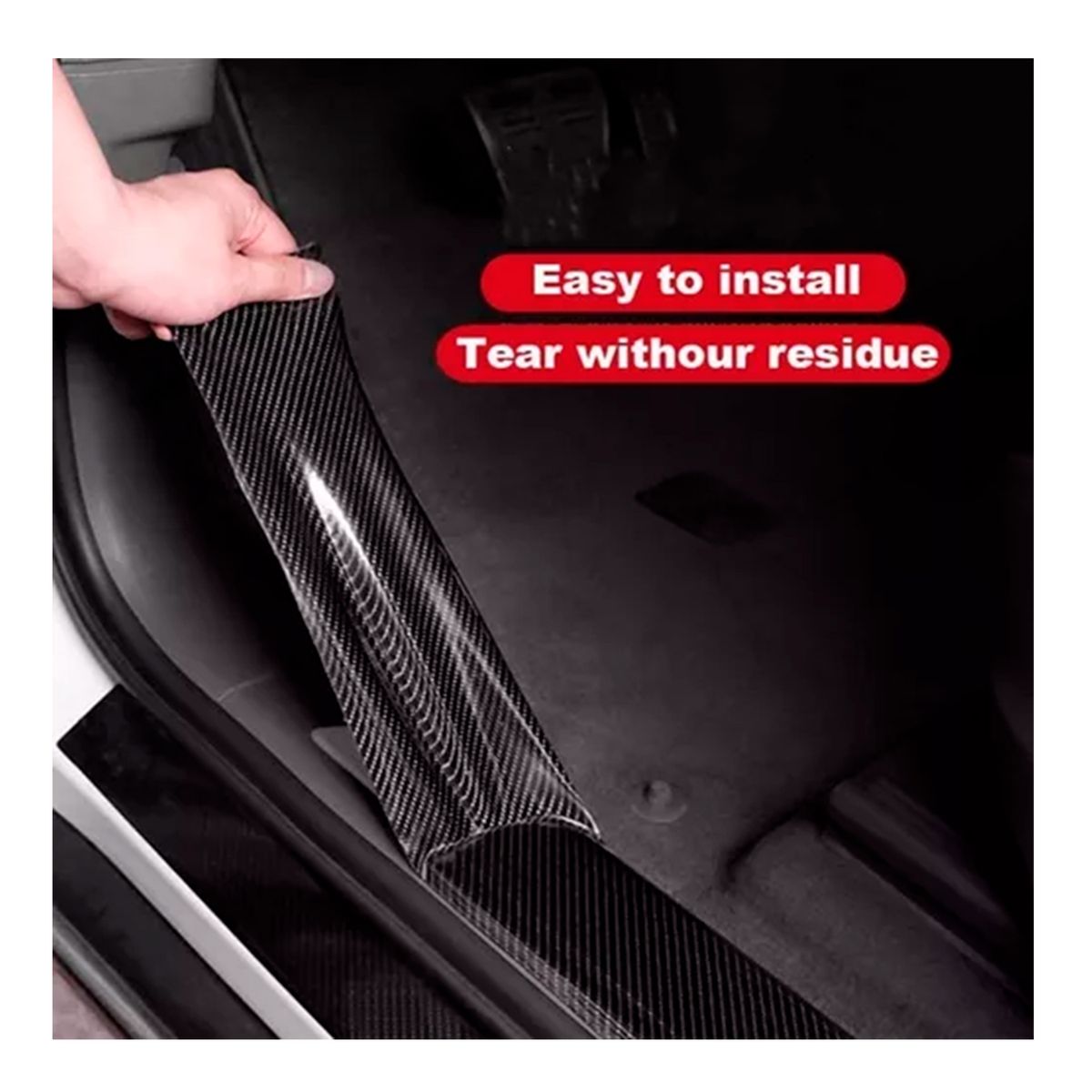 GENERICO - Cinta Fibra De Carbono Pisadera Adhesiva 7cm3m