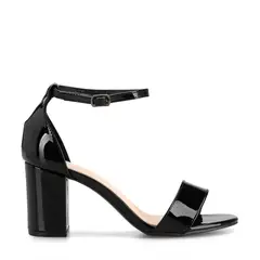 WEIDE - Sandalia Casual Taco Alto Negra Mujer GH80