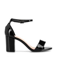 Sandalia Casual Taco Alto Negra Mujer GH80